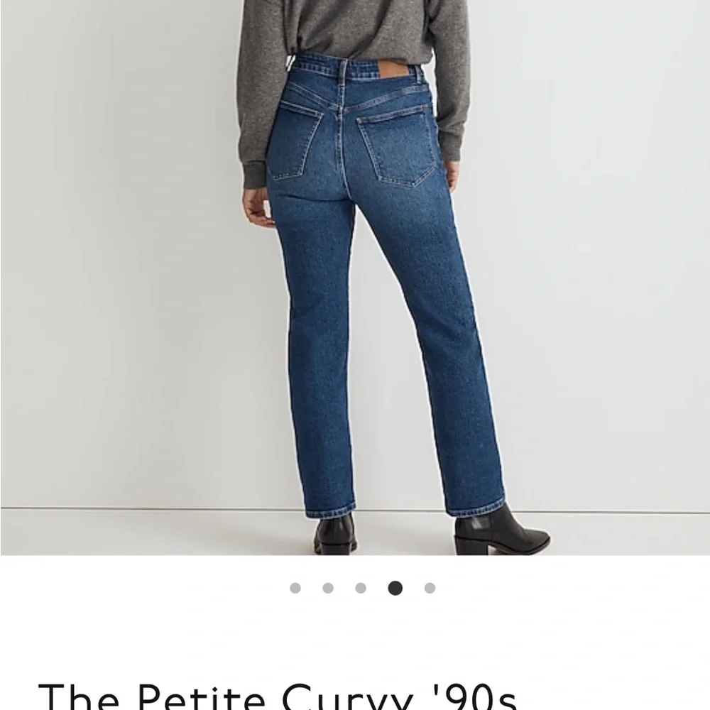 Madewell petite curvy 90s straight jean in Barlow wash - Picture 7 of 8